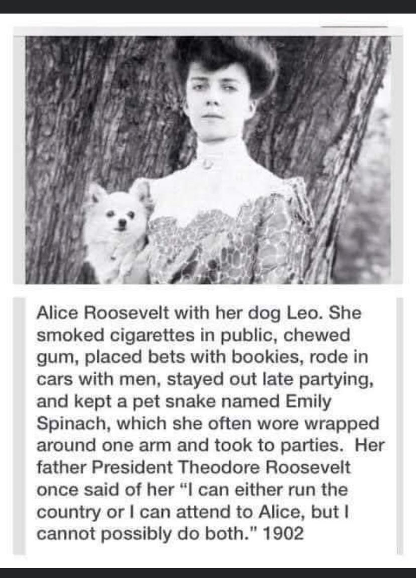 Alice Roosevelt is a long lost gem.