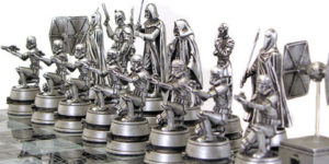 Star Wars chess set.
