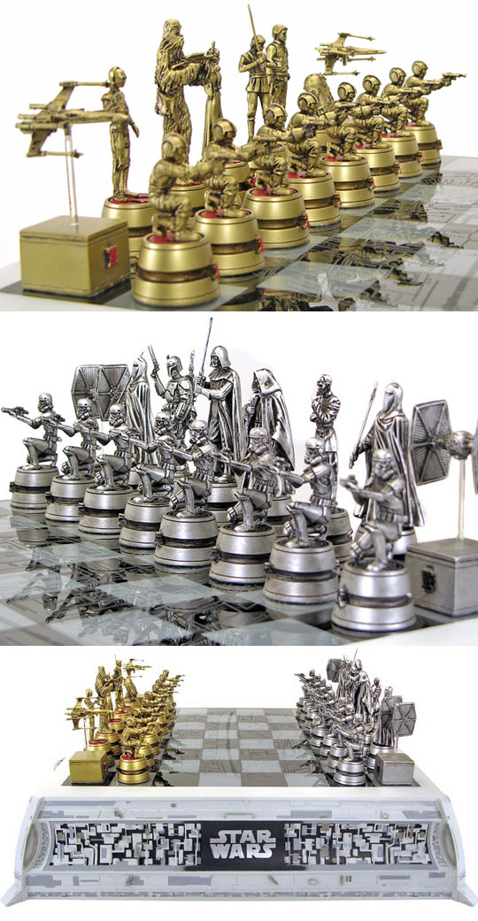 Star Wars chess set.