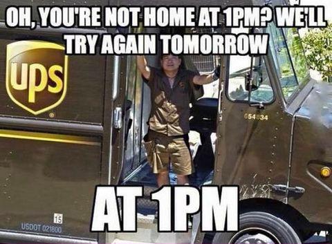 Scumbag UPS driver