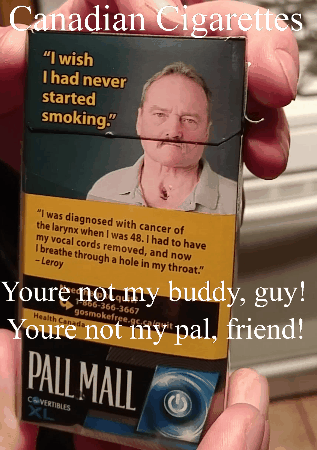 Canadian cigarette packages