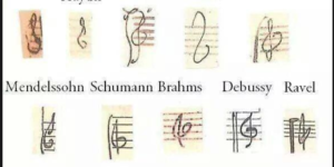 The various treble clefs of the greats.