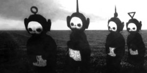 Teletubbies In Black & White Look Like A Horror Show