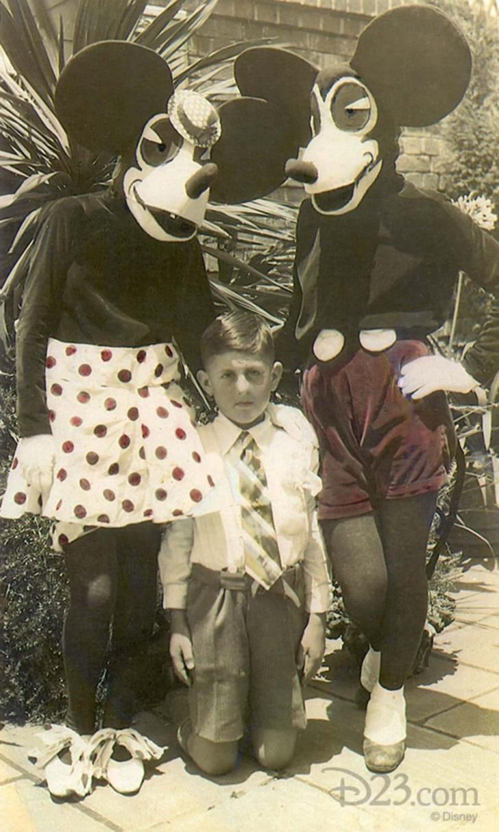 The first Mickey Mouse and Minnie Mouse costumes were actually pretty terrifying.