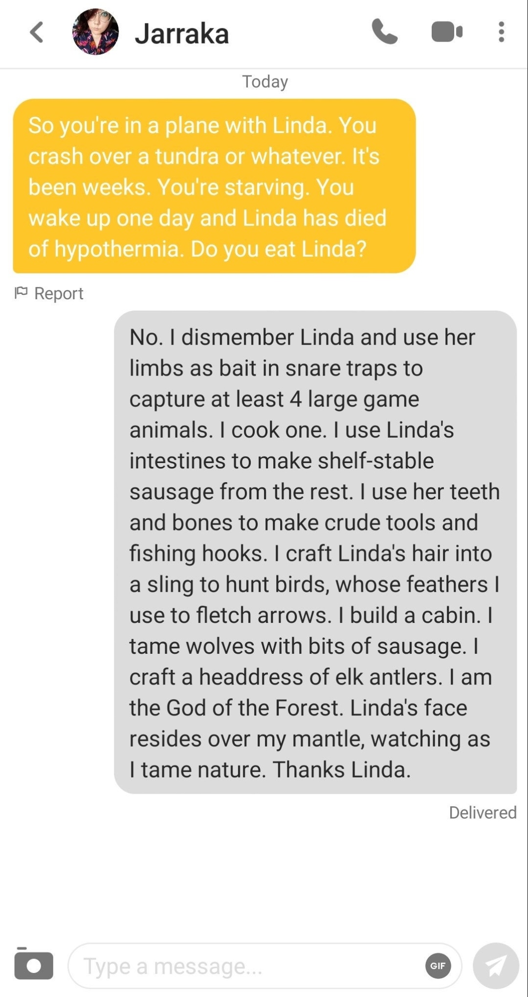 The Linda provideth. 