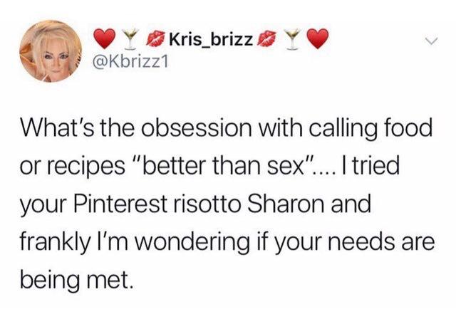 You should get that looked at, Sharon.