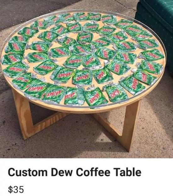 They really did do the dew...