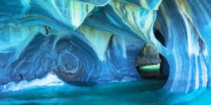 Marble caverns in Patagonia.