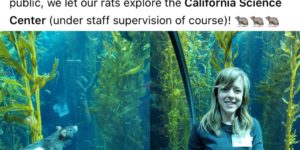 California Science Center giving the rats a tour of a lifetime.