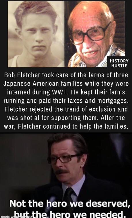 Good on you, Bob Fletcher.