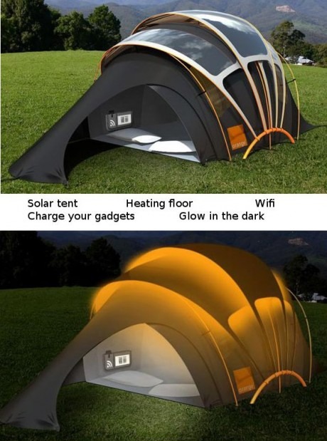 Solar tent.