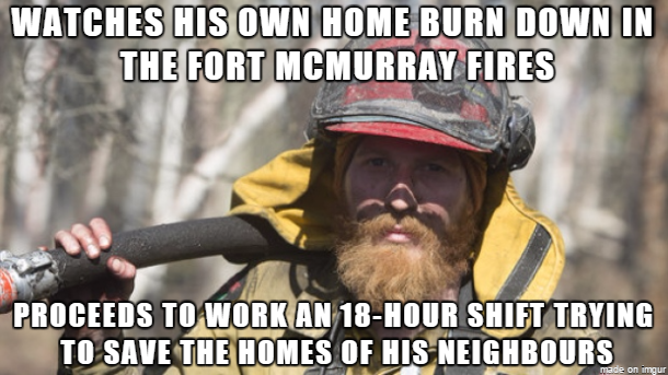 Good Guy Fort McMurray Firefighter