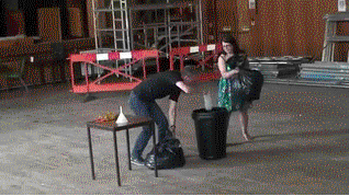 Liquid nitrogen plus ping pong balls