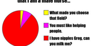 When people learn I’m a male nurse…