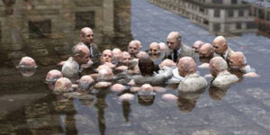 Politicians discussing global warming.