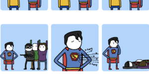 Awkward Superman.