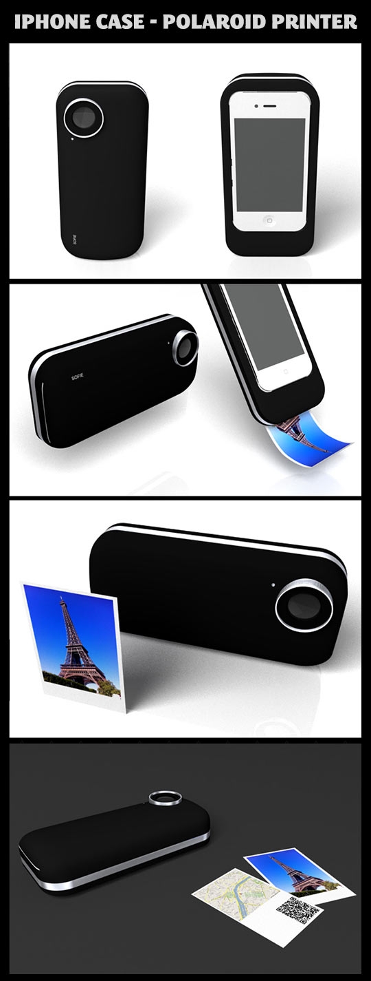 iPhone case - polaroid printer.