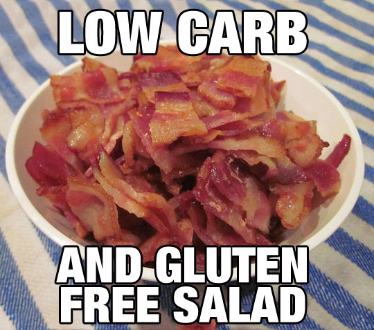 Low carb, gluten free salad.