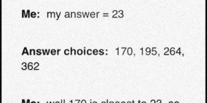 Multiple Choice Math Test?