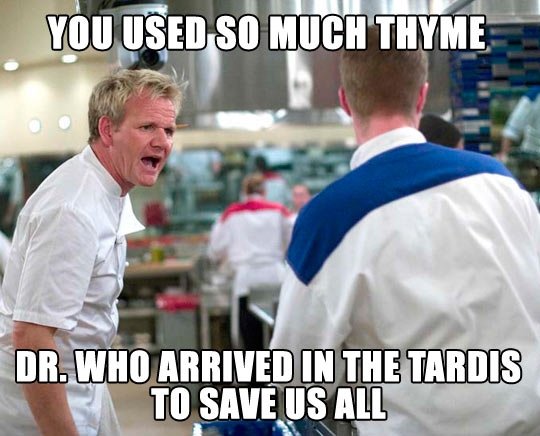 You used so much thyme!