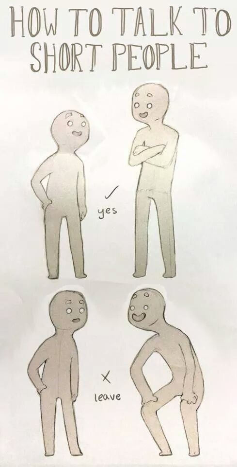 How to talk to short people.