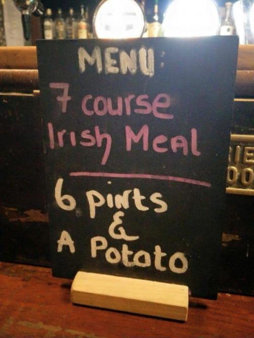 7 Course Irish Meal