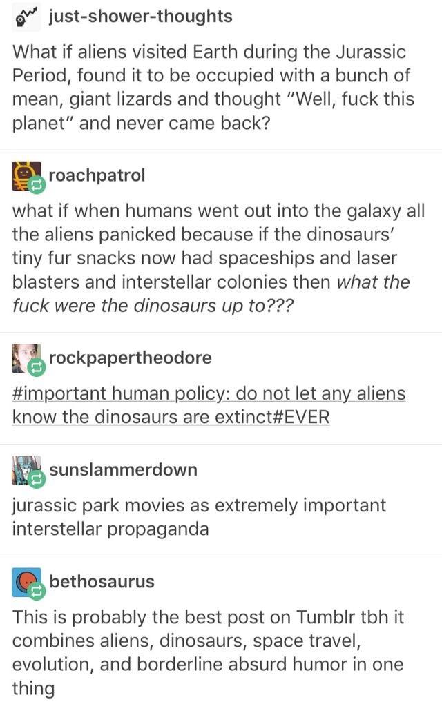 Aliens find out and we're all toast