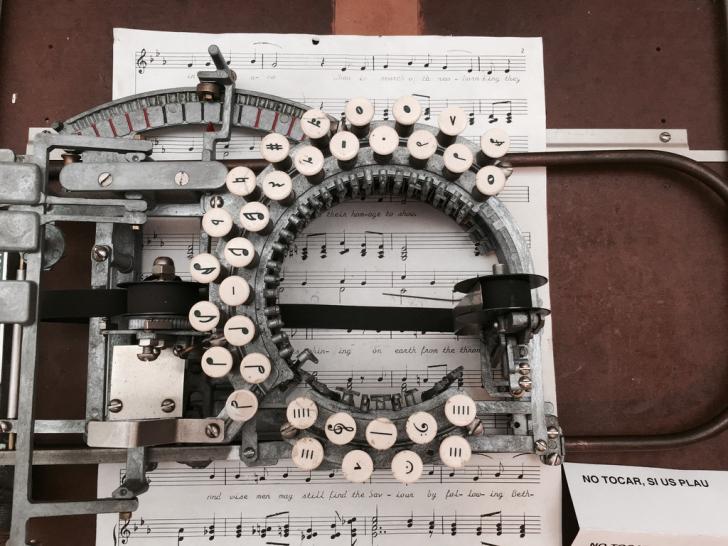 Music typewriter from 1936