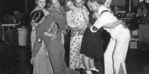 Last four couples standing in the Chicago dance marathon, 1930