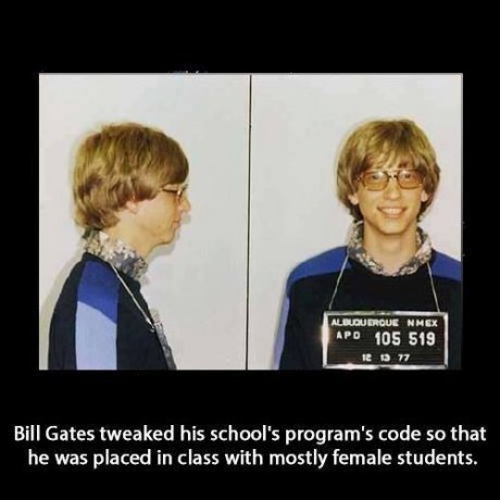 Bill Gates, the criminal.