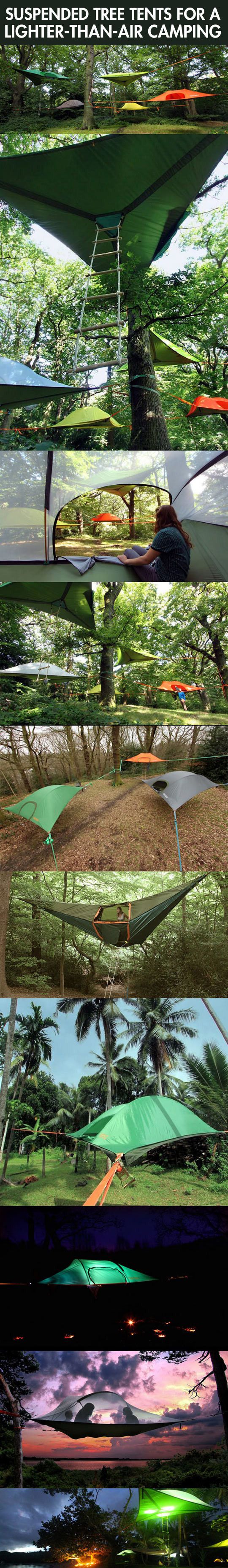 Suspended tree tents!