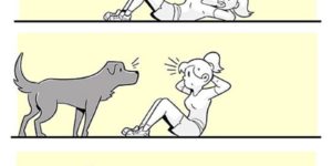 How to exercise at home when you own a dog.