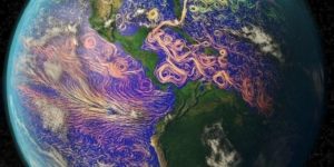 Earths ocean currents in psychedelic technicolor