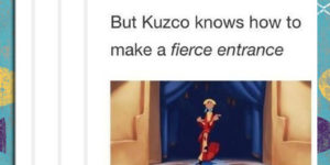 Elsa and Kuzco. I ship it.