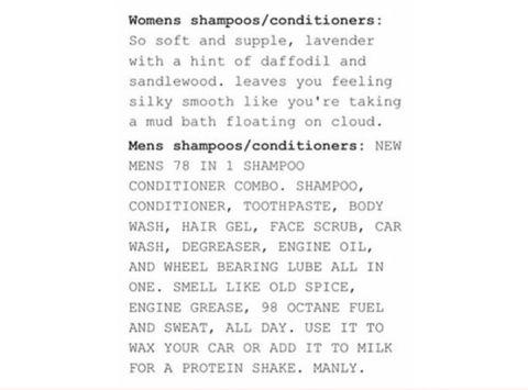Shampoo and conditioner.