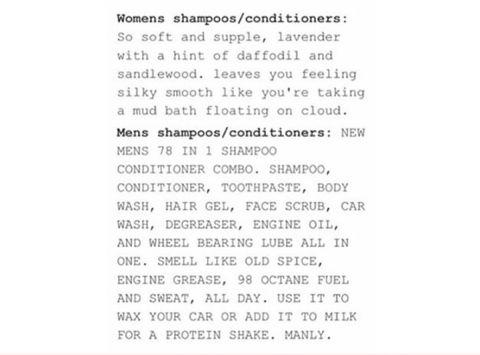 Shampoo and conditioner.