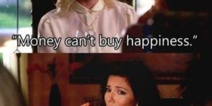 Money to buy happiness