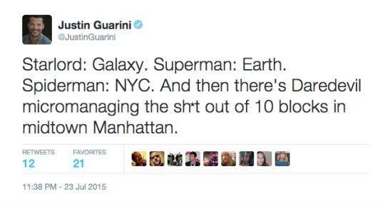 Starlord: Galaxy. Superman: Earth