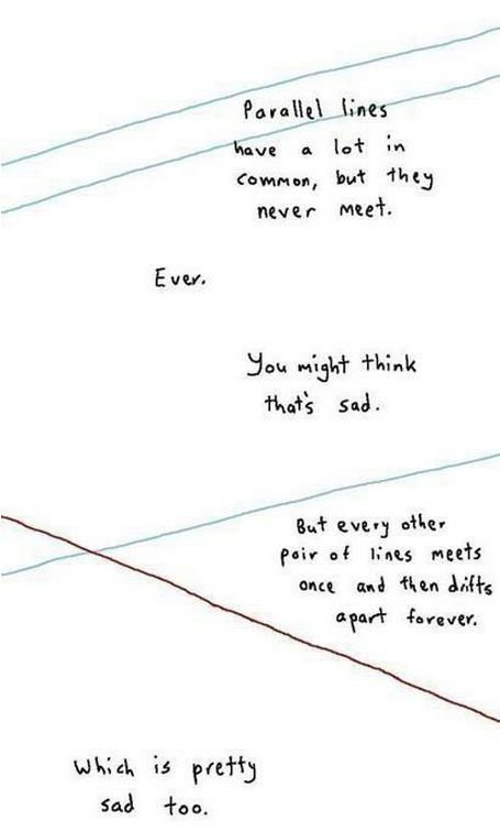 Lines are sad.