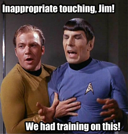 Bad touch, Jim!