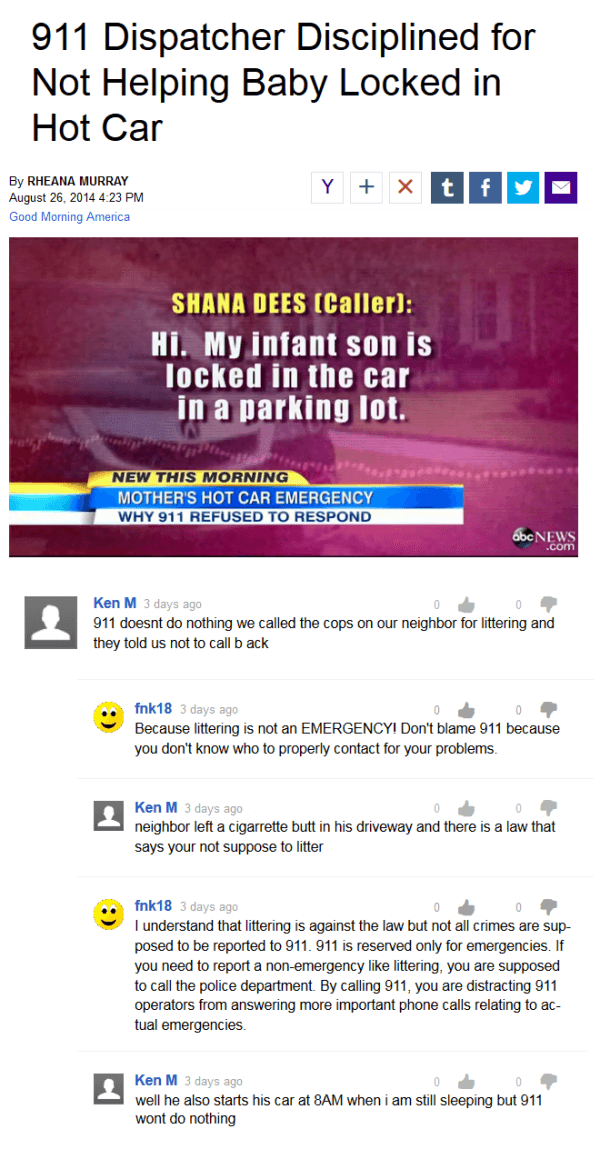 Ken M on 911 Dispatchers