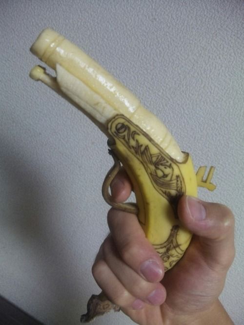 Bang. Bang. Bang. Banana gun!