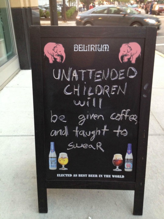 Don't leave your children unattended