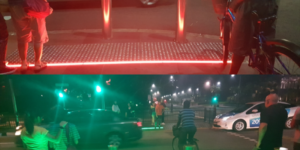 This city started putting colored LED strips at crosswalks so people staring down at their phone wont walk into traffic