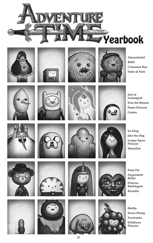 Adventure Time yearbook.