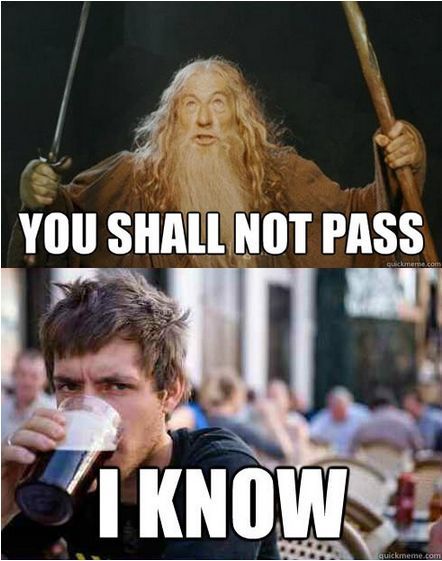You shall not pass.