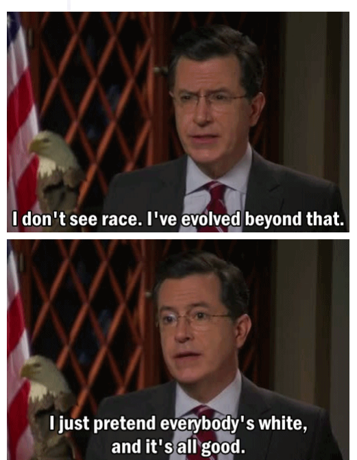 I don't see race.
