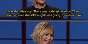 Jennifer Lawrence at it again.