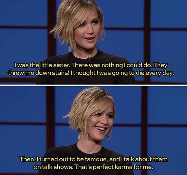 Jennifer Lawrence at it again.