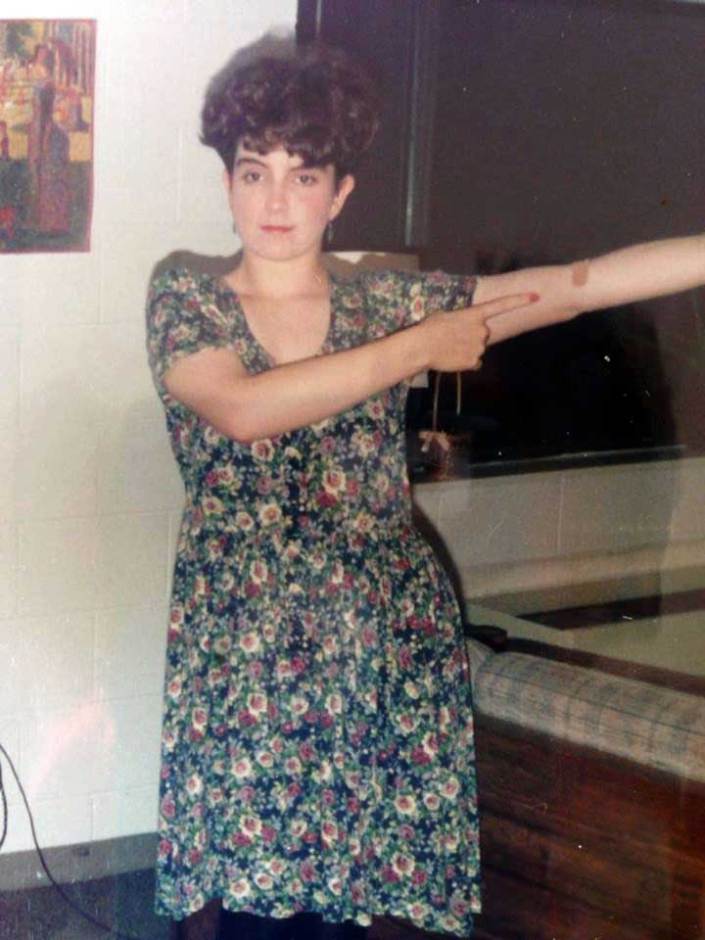 Tina Fey in college.